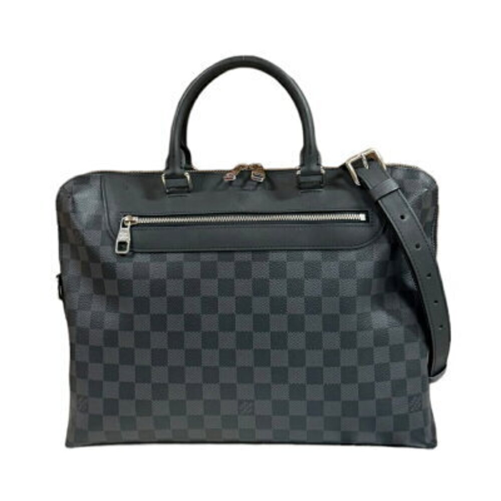 Louis Vuitton Porte document Jour NM Damier Graphite Black Shoulder Bag Black